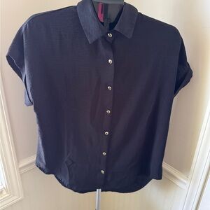 Blanque‎ Black Collared Shirt